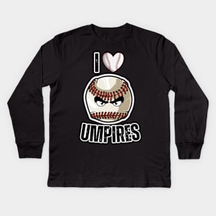 i-love-umpires Kids Long Sleeve T-Shirt